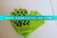100% acrylic string knitted magic gloves