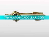 Designer Tie Clips with YinYang Icon