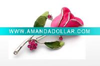 Wholesale Flower Rhinestone Jewelry Brooch
