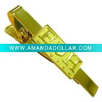 Garment Tie Clips with Badge