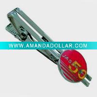 Tie Clasp Tie Slide with Badge