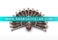 Wholesale Rhinestone Jewelry Peacock-shaped Pins