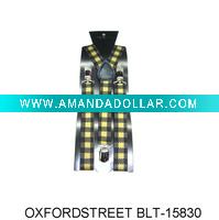 Wholesale fashion checked suspender