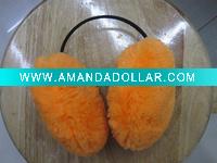 Wholesale latest newly fashione designe hot sell comfortable keeping warm earmuffs in orange color