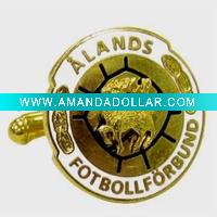 Gold 3D Cufflink