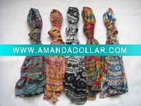 Wholesale 2011 fashion lady Dunhuang pattren polyester scarf