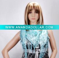 Polyester scarf,LACE SCARF,scarf display