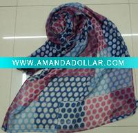 Wholesale 100% Polyester printed fashion scarf, long scarf