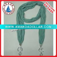 Wholesale Scarf,100% polyester pendant scarf,popular fashion pendant polyester scarf