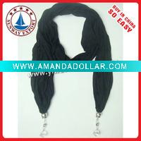 Wholesale Scarf,100% polyester pendant scarf,popular fashion pendant polyester scarf