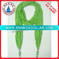 Wholesale Scarf,100% polyester pendant scarf,popular fashion pendant polyester scarf