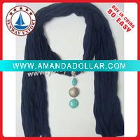 Wholesale Scarf,100% polyester pendant scarf,popular fashion pendant polyester scarf