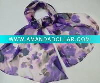 Long chiffon scarf