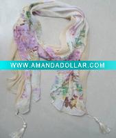Wholesale Long chiffon scarf,fashion silk chiffon scarf,chiffon printed scarf