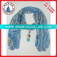 Wholesale Scarf,100% chiffon pendant scarf,popular fashion pendant chiffon scarf