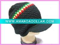 2011 wool kintted crochet winter hat with brim