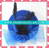 Wholesale 2011 new fashion lady's mini top flower hat/hair clips/headband