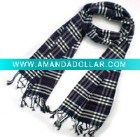 Unisex Grid Scarf