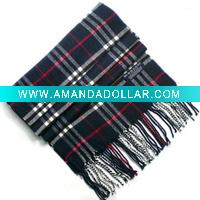 Unisex Grid Scarf