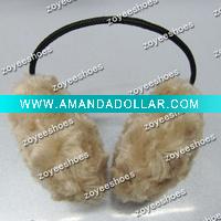 Jacquard plush earmuffs