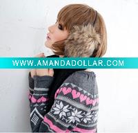 rabbit fur earmuffs