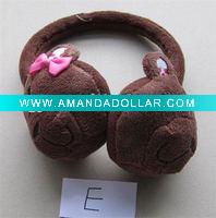Wholesale fashion winter plush ear muff animal head