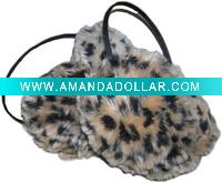 Wholesale fur earmuff leopard ear wamer