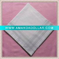 Wholesale Satin Striped Cotton Handkerchief