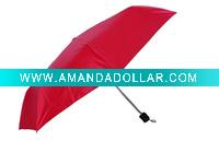 red 3 fold umbrella
