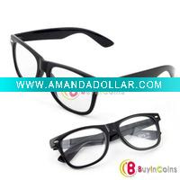 Wholesale Black Frame Clear Lens Formal Polite Plastic Glasses