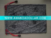 Wholesale microfiber ski goggles bag with drawstring