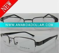 Wholesale 2011 newest fashion style brand half frame metal optical frames for men and women