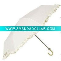 Wholesale wedding style 3 fold umbrella