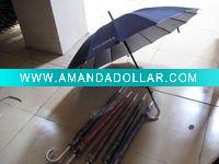 Wholesale shaft 16 ribs 170Tpolyester Straight Umbrella