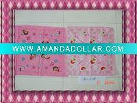 Wholesale 100% Cotton kids' Handkerchiefs,cartoon handkerchief