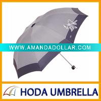 Wholesale three folding umbrella
