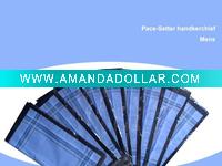 Wholesale Gentlemen's cotton blue packed handkerchief