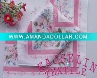 Wholesale Top grade 60S 100% cotton elegance lady's handkerchiefs