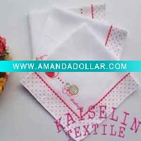 Wholesale soft children cotton square handkerchief