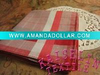 British lattice plain dyed handkerchief