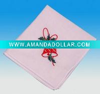 Wholesale Embroidered handkerchief/Christmas gift