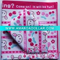Wholesale Cartoon children 100% cotton top grade handkerchief