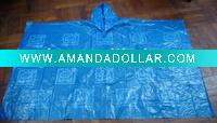 Wholesale plastic rain poncho/raincoat
