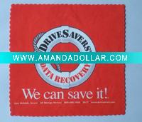 microfiber glasses cloth 15*15cm full color logo printing