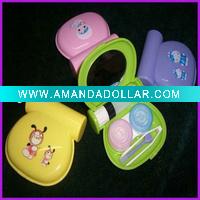 Wholesale plastic color contact lens case