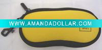 yellow fashion popular neoprene bag for eyeglasses