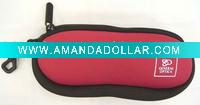 red fashion popular neoprene bag for eyeglasses
