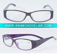 Wholesale Wide Lady Plastic Ready Reading glasses with crystals