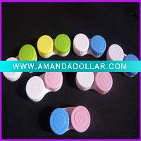 Wholesale plastic color contact lens case