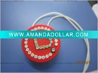 Wholesale Crystal Hearted shape wire orgnizer